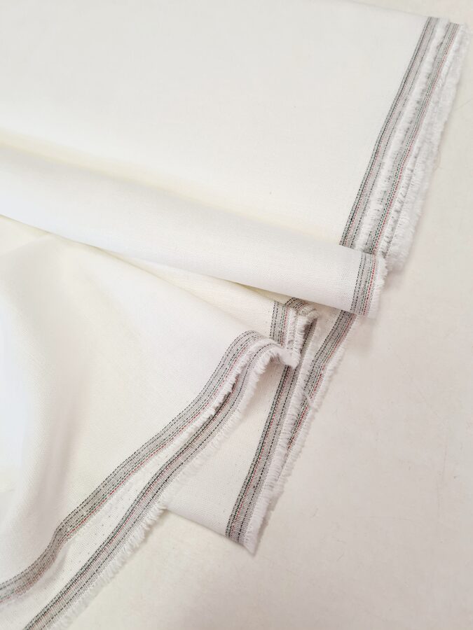 Stretch linen viscose fabric (Off white)