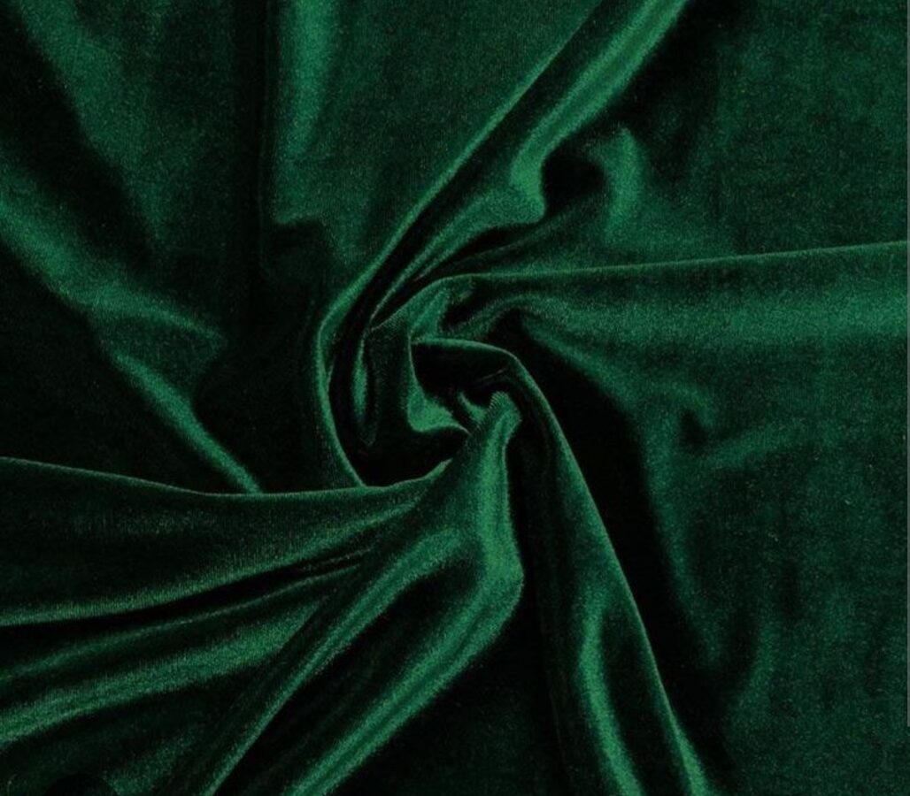 Dark green velvet