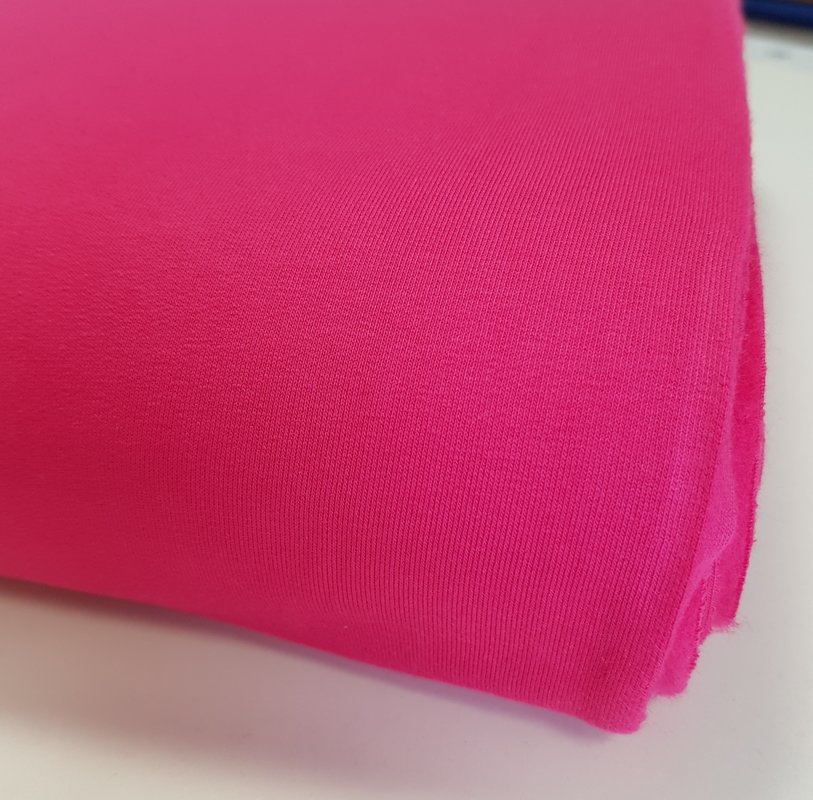 Brushed French Terry (fuchsia colour)