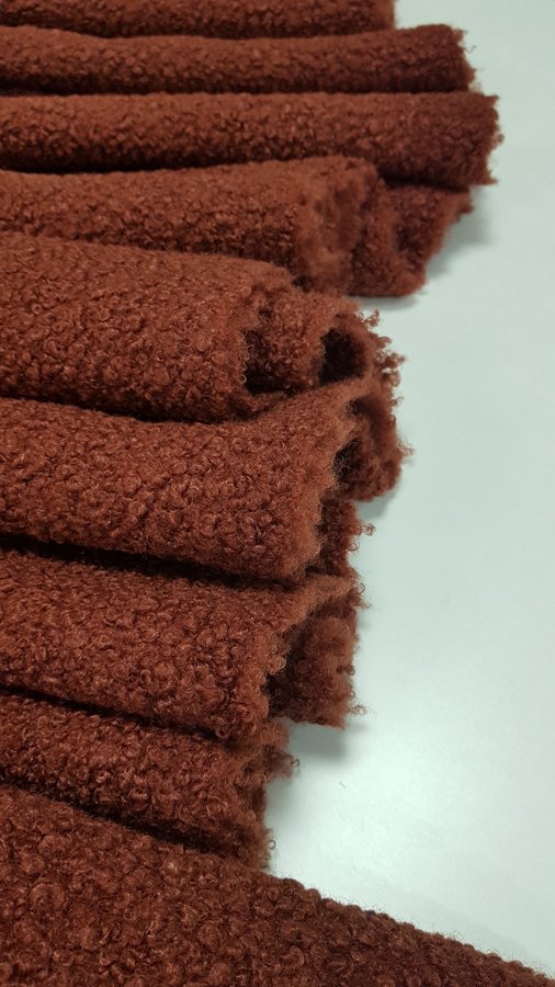 Curly coat fabric with stretch (Brown)