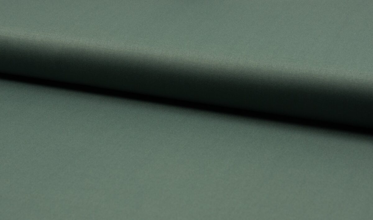 Dark mint suit fabric with a matte sheen