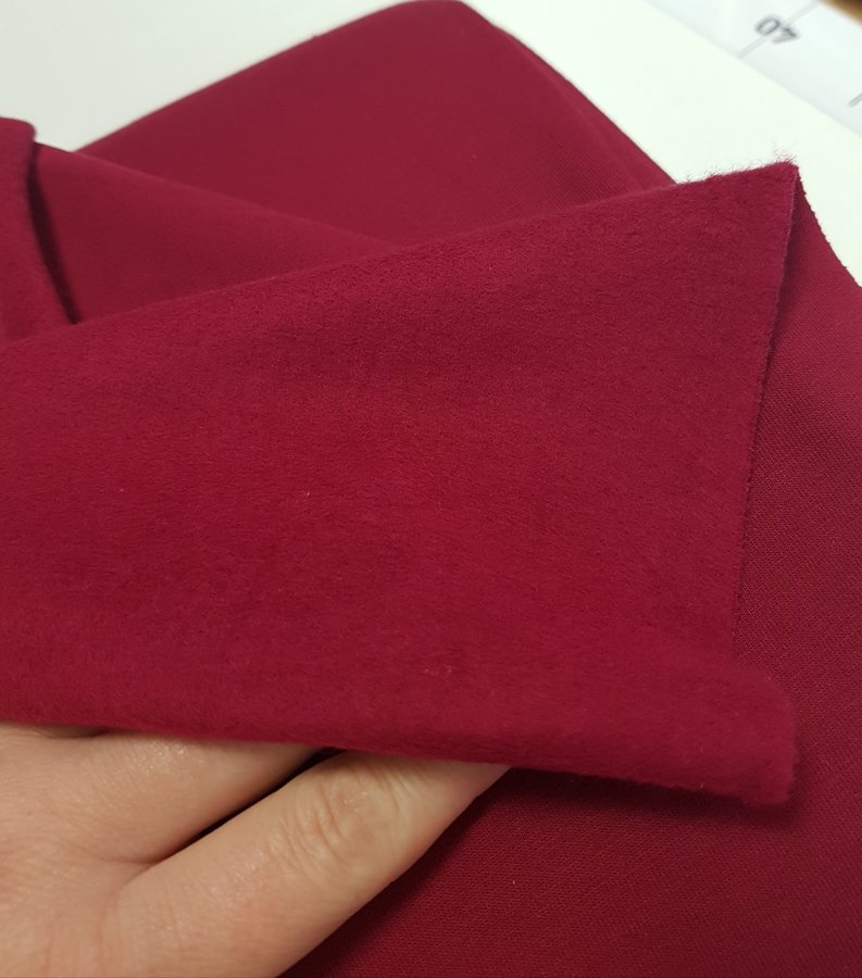 Brushed french terry (Burgundy)