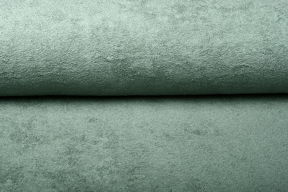 Bamboo Towelling/Terry fabric (Dusty old green)
