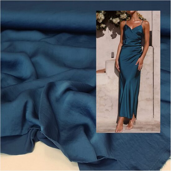 Silky satin (Petrol)