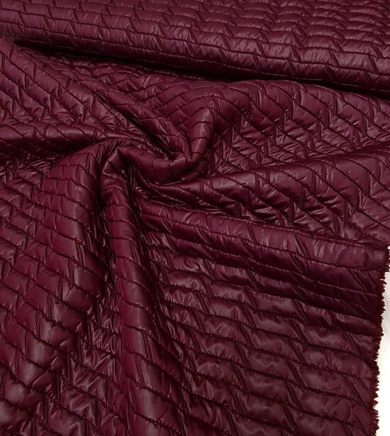 Quilted outerwear fabric (Bordeaux)