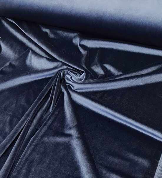 Denim  blue velvet