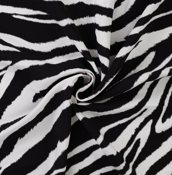 Viskoze ar stilizētu zebras apdruku