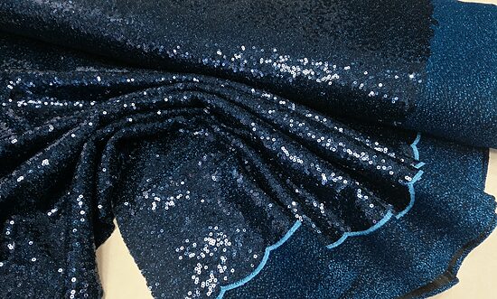 Sequin fabric (Petrol blue)