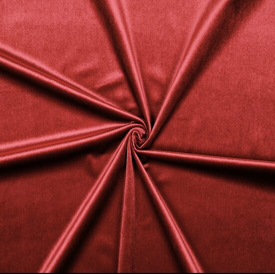 Non stretch luxury velvet (Wine red)