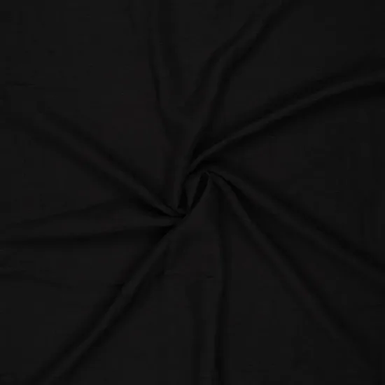 Viscose/linen with a crinkled texture (Black)