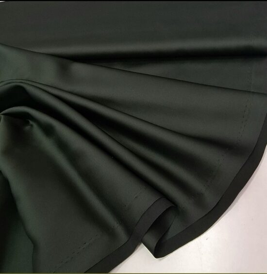 Dark army green satin