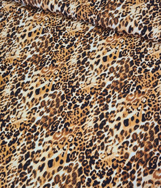 Viscose with animal print (Brown/Camel)