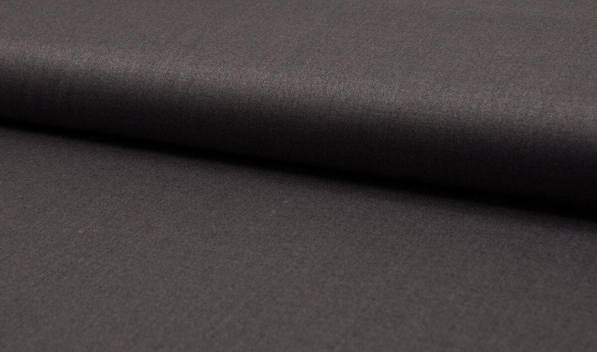 Dark grey suit fabric with a matte sheen