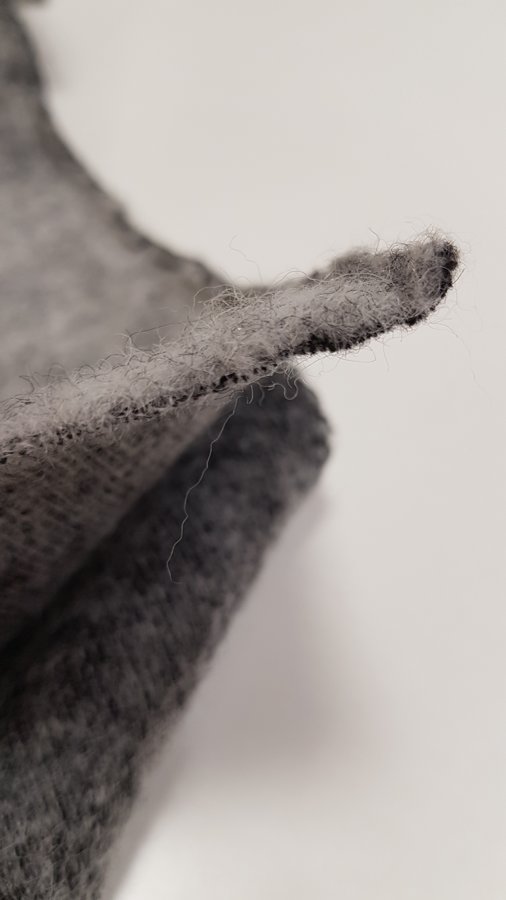 Stretch Wool fabric (Light grey melange)