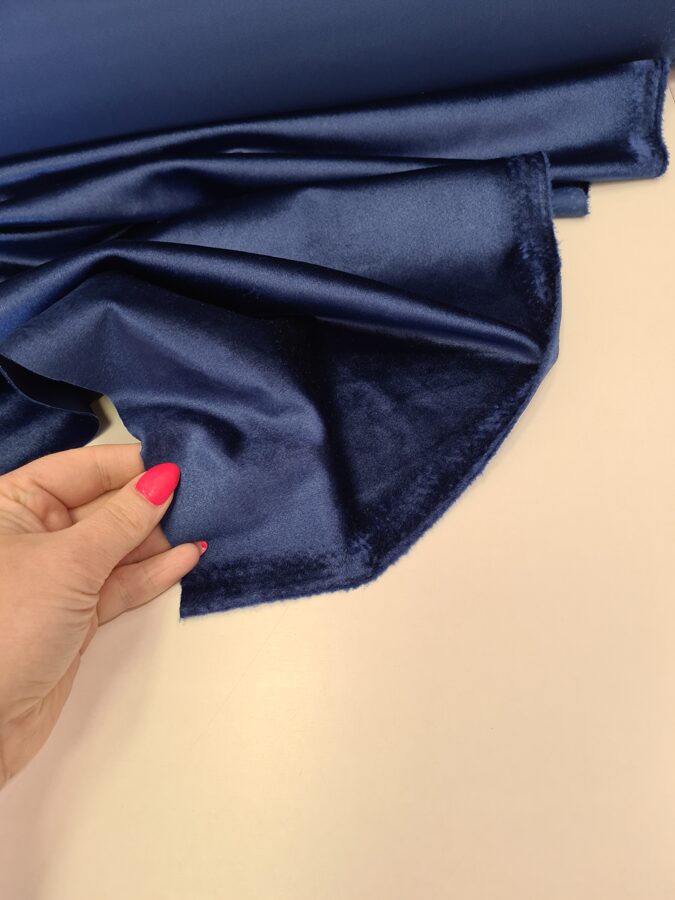 Furniture/curtain velvet (Cobald blue)